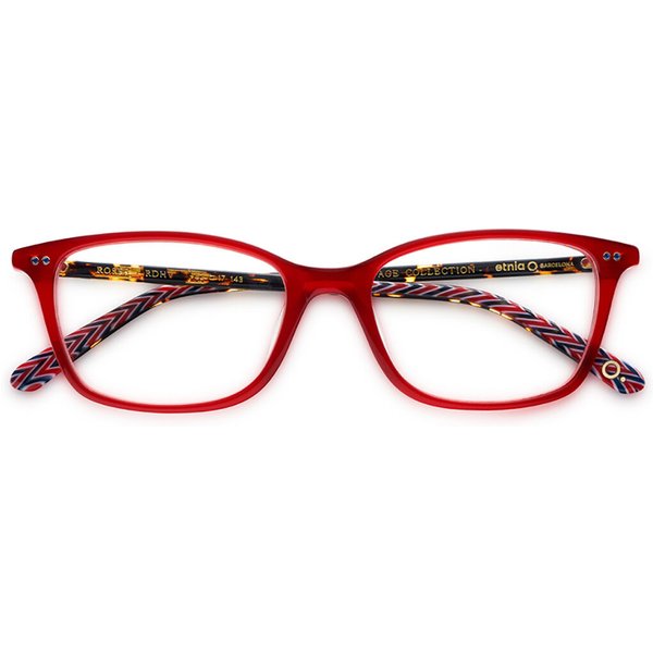 Etnia Barcelona Roses RDHV Women’s Eyeglasses Red Size 50 - Blue Light Block Available