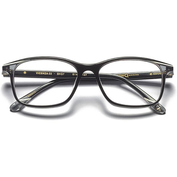 Etnia Barcelona Vicenza 22 BKGY Women’s Eyeglasses Black Size 51 - Blue Light Block Available