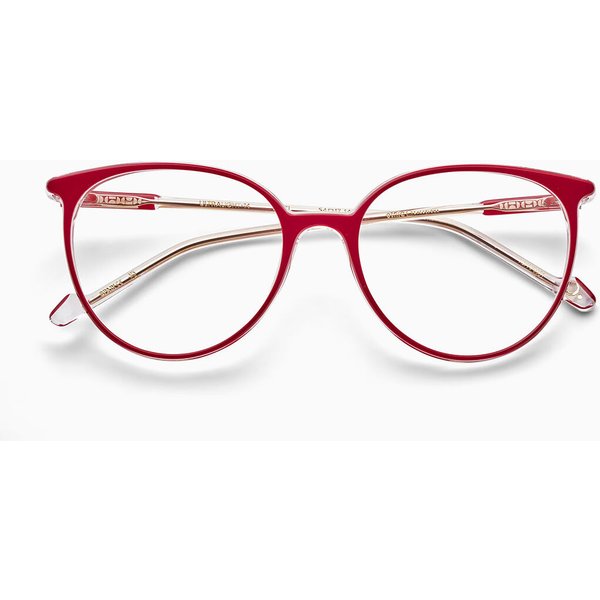 Etnia Barcelona Ultra Light 14 RDCL Women’s Eyeglasses Red Size 54 - Blue Light Block Available