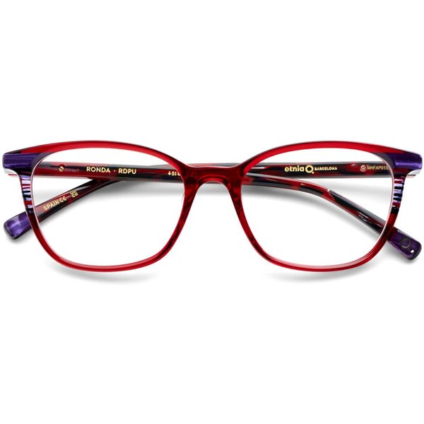 Etnia Barcelona Ronda RDPU Women’s Eyeglasses Red Size 51 - Blue Light Block Available