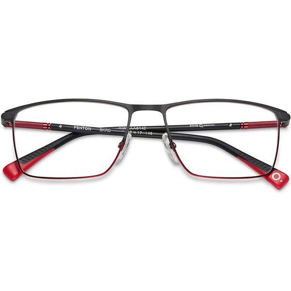 Etnia Barcelona Fenton BKRD Men's Eyeglasses Black Size 56 - Blue Light Block Available