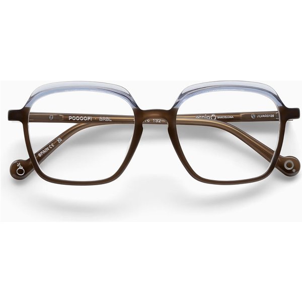 Etnia Barcelona Poooof Kids BRBL Kids' Eyeglasses Brown Size 47 - Blue Light Block Available