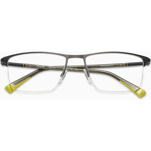 Etnia Barcelona Rialto GMYW Men's Eyeglasses Gunmetal Size 55 - Blue Light Block Available