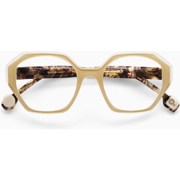 Etnia Barcelona Sahas WH Women’s Eyeglasses White Size 50 - Blue Light Block Available