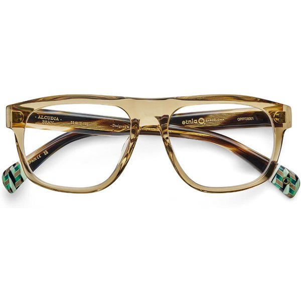 Etnia Barcelona Alcudia BRHV Men's Eyeglasses Brown Size 55 - Blue Light Block Available