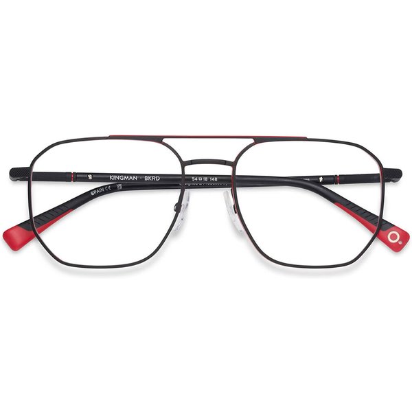 Etnia Barcelona Kingman BKRD Men's Eyeglasses Black Size 54 - Blue Light Block Available