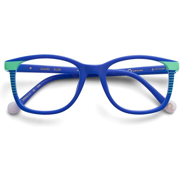 Etnia Barcelona Shark Kids BLGR Kids' Eyeglasses Blue Size 48 - Blue Light Block Available