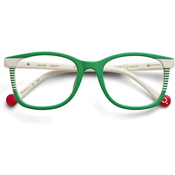 Etnia Barcelona Shark Kids GRWH Kids' Eyeglasses Green Size 48 - Blue Light Block Available