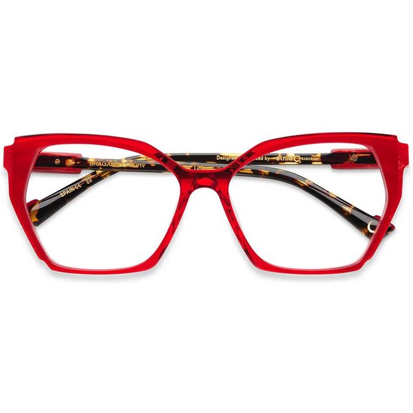 Etnia Barcelona Braganza RDHV Women’s Eyeglasses Red Size 55 - Blue Light Block Available