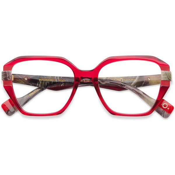 Etnia Barcelona Mixura No5 RDGY Women’s Eyeglasses Red Size 51 - Blue Light Block Available
