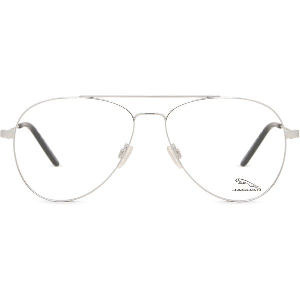 Jaguar 33713 1000 Men's Eyeglasses Silver Size 56 - Blue Light Block Available