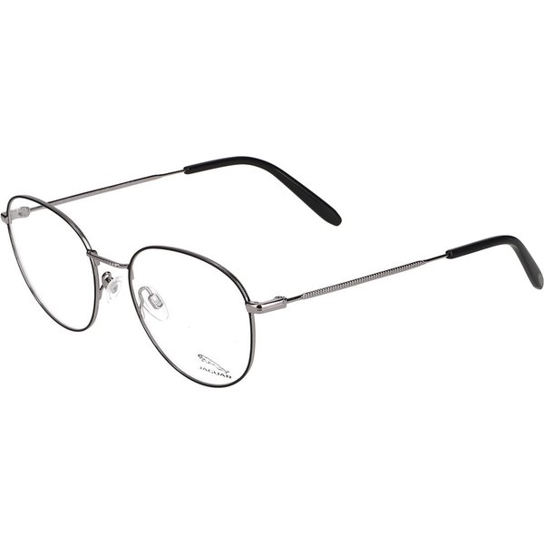 Jaguar 33721 6500 Men's Eyeglasses Black Size 52 - Blue Light Block Available