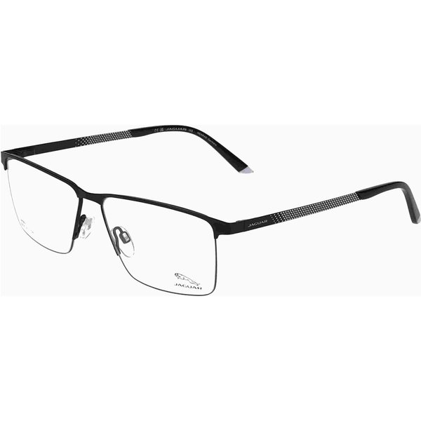 Jaguar 33633 6100 Men's Eyeglasses Black Size 56 - Blue Light Block Available