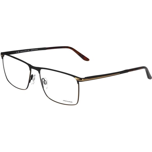 Jaguar 33128 5100 Men's Eyeglasses Black Size 60 - Blue Light Block Available