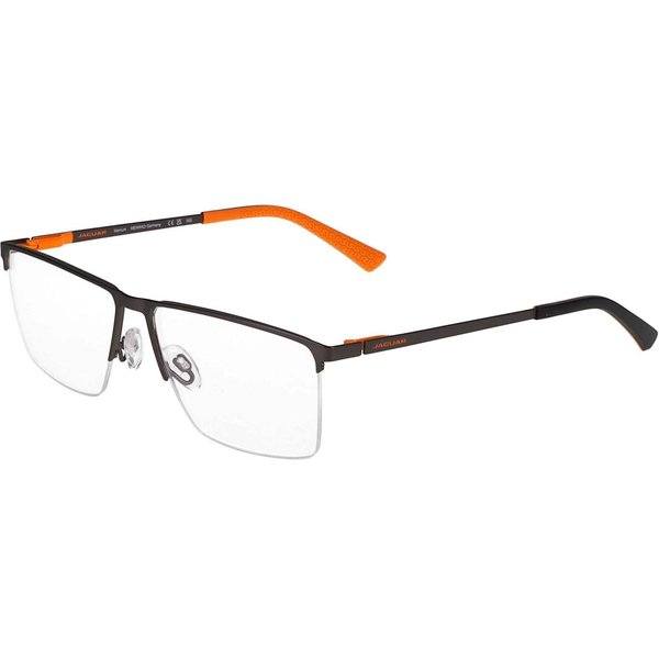 Jaguar 35608 4200 Men's Eyeglasses Grey Size 57 - Blue Light Block Available