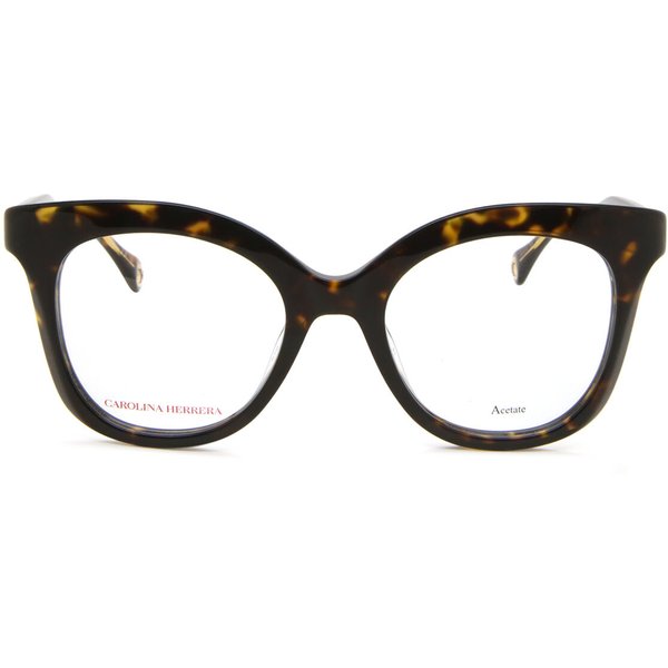 Carolina Herrera CH 0018 086 Women’s Eyeglasses Tortoiseshell Size 49 - Blue Light Block Available