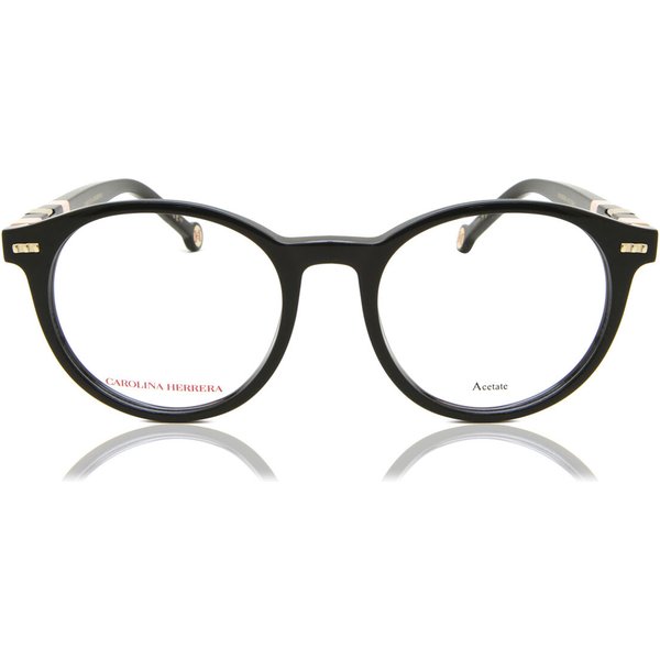 Carolina Herrera CH 0049 3H2 Women’s Eyeglasses Black Size 50 - Blue Light Block Available