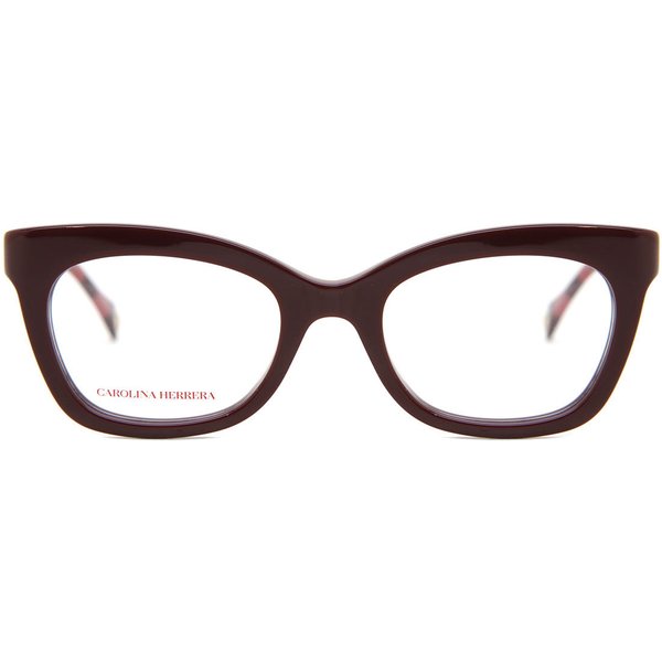 Carolina Herrera HER 0089 0T5 Women’s Eyeglasses Burgundy Size 50 - Blue Light Block Available
