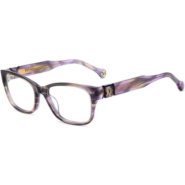 Carolina Herrera HER 0329/G Asian Fit 1ZX Women’s Eyeglasses Purple Size 53 - Blue Light Block Available