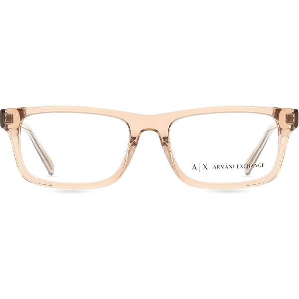 Armani Exchange AX3115F Asian Fit 8344 Men's Eyeglasses Brown Size 55 - Blue Light Block Available
