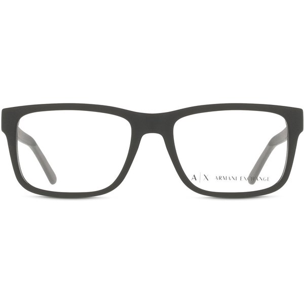 Armani Exchange AX3016 8078 Men's Eyeglasses Black Size 53 - Blue Light Block Available