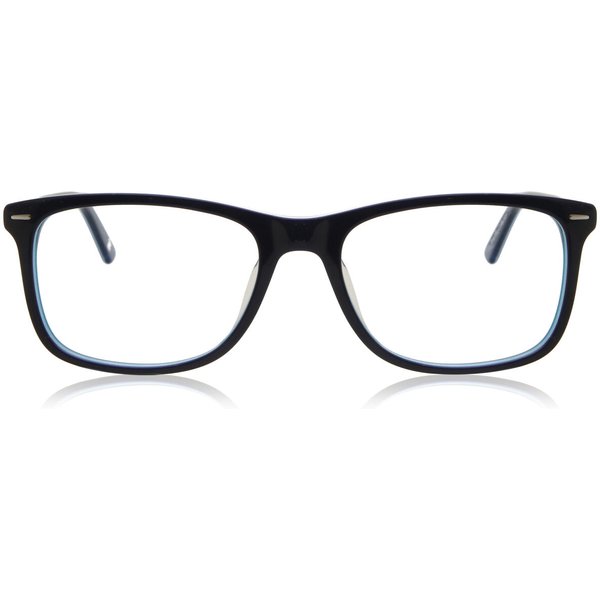 Square Full Rim Acetate Men's Prescription Eyeglasses Online Blue Size 54 - Free Lenses - Blue Light Block Available - SmartBuy Collection