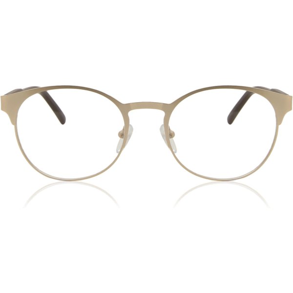 Round Full Rim Metal Women’s Prescription Eyeglasses Online Gold Size 51 - Free Lenses - Blue Light Block Available - SmartBuy Collection