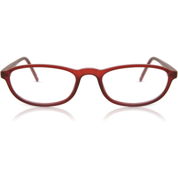 Oval Full Rim Plastic Men's Prescription Eyeglasses Online Burgundy Size 51 - Free Lenses - Blue Light Block Available - SmartBuy Collection