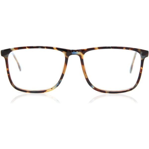 Square Full Rim Plastic Men's Prescription Eyeglasses Online Tortoiseshell Size 54 - Free Lenses - Blue Light Block Available - SmartBuy Collection