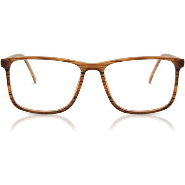 Square Full Rim Plastic Men's Prescription Eyeglasses Online Tortoiseshell Size 54 - Free Lenses - Blue Light Block Available - SmartBuy Collection