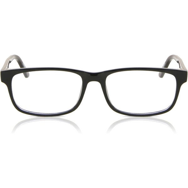 Oval Full Rim Plastic Men's Prescription Eyeglasses Online Black Size 54 - Free Lenses - Blue Light Block Available - SmartBuy Collection