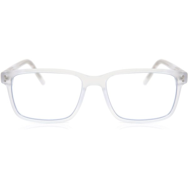 Square Full Rim Plastic Men's Prescription Eyeglasses Online White Size 53 - Free Lenses - Blue Light Block Available - SmartBuy Collection