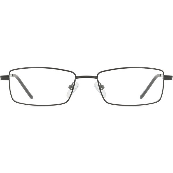 男性用 長方形 金属 黒 サングラス - アンチブルーライト - SmartBuy Collection