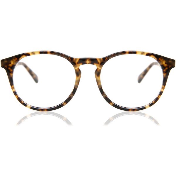 Oval Full Rim Plastic Men's Prescription Eyeglasses Online Tortoiseshell Size 50 - Free Lenses - Blue Light Block Available - SmartBuy Collection