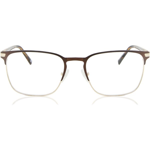 Square Full Rim Metal Men's Prescription Eyeglasses Online Brown Size 53 - Free Lenses - Blue Light Block Available - SmartBuy Collection