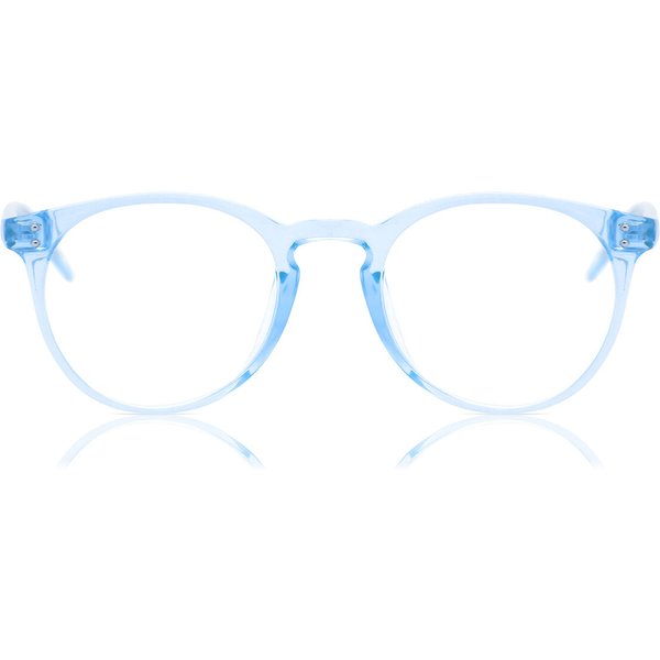 男性用 楕円形 プラスチック 青 サングラス - アンチブルーライト - SmartBuy Collection