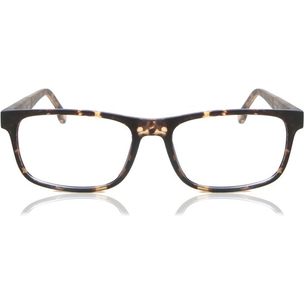 Square Full Rim Plastic Men's Prescription Eyeglasses Online Tortoiseshell Size 55 - Free Lenses - Blue Light Block Available - SmartBuy Collection