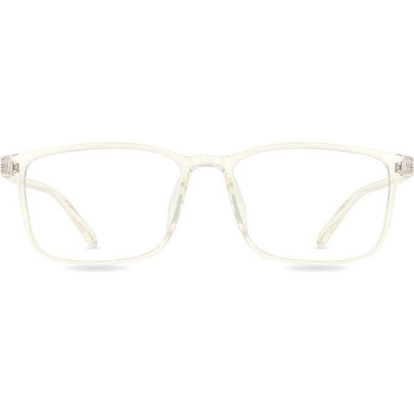 Rectangle Full Rim TR90 Men's Prescription Eyeglasses Online Clear Size 53 - Free Lenses - Blue Light Block Available - SmartBuy Collection