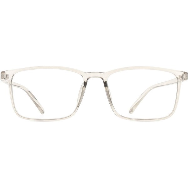 Rectangle Full Rim TR90 Men's Prescription Eyeglasses Online Grey Size 53 - Free Lenses - Blue Light Block Available - SmartBuy Collection