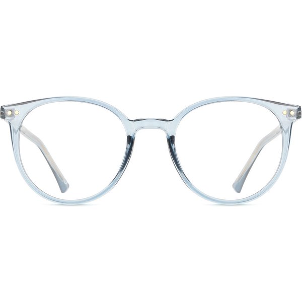 Oval Full Rim TR90 Men's Prescription Eyeglasses Online Blue Size 51 - Free Lenses - Blue Light Block Available - SmartBuy Collection