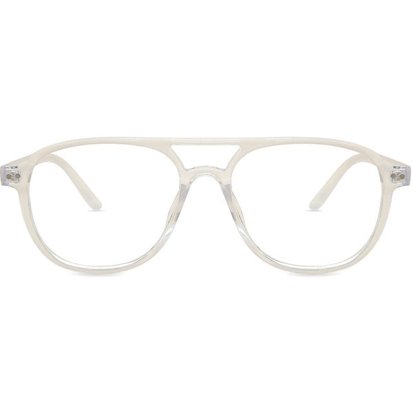Pilot Full Rim Plastic Men's Prescription Eyeglasses Online Clear Size 53 - Free Lenses - Blue Light Block Available - SmartBuy Collection