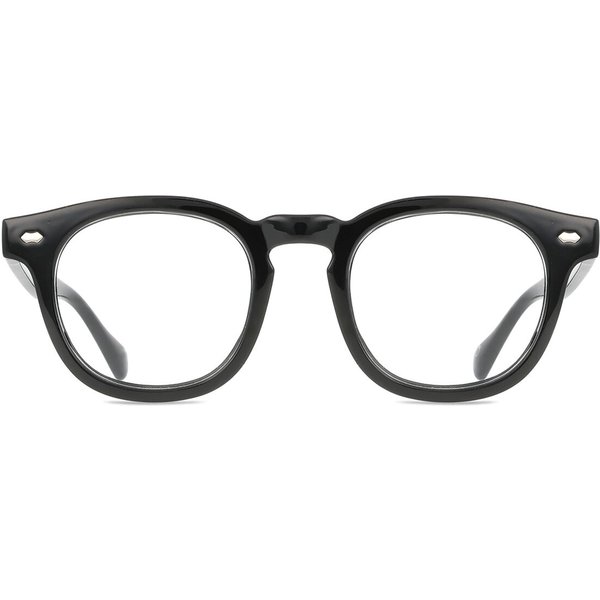 男性用 正方形 プラスチック 黒 サングラス - アンチブルーライト - SmartBuy Collection