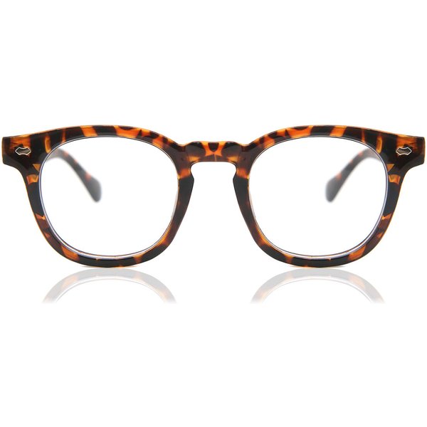 Square Full Rim Plastic Men's Prescription Eyeglasses Online Tortoiseshell Size 44 - Free Lenses - Blue Light Block Available - SmartBuy Collection