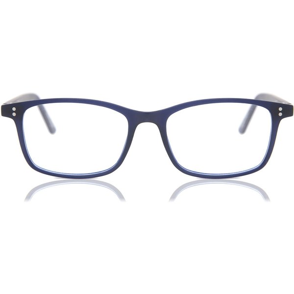 Square Full Rim Plastic Men's Prescription Eyeglasses Online Blue Size 50 - Free Lenses - Blue Light Block Available - SmartBuy Collection