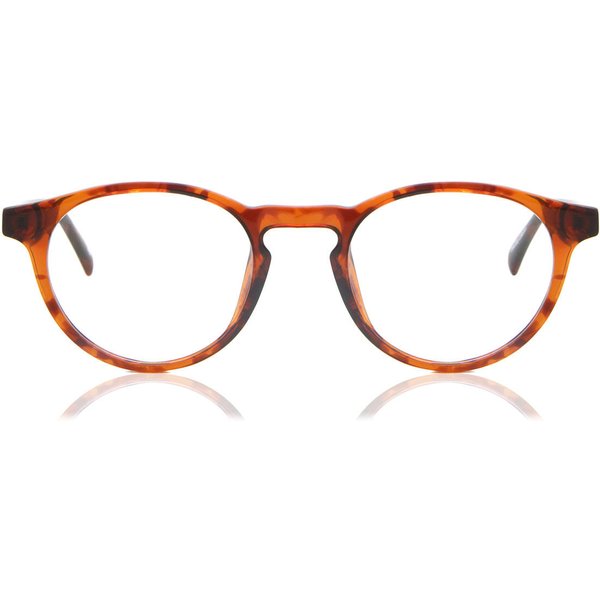 Oval Full Rim Plastic Men's Prescription Eyeglasses Online Tortoiseshell Size 48 - Free Lenses - Blue Light Block Available - SmartBuy Collection