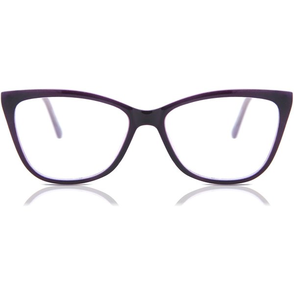 女性用 猫目 プラスチック Purple サングラス - アンチブルーライト - SmartBuy Collection
