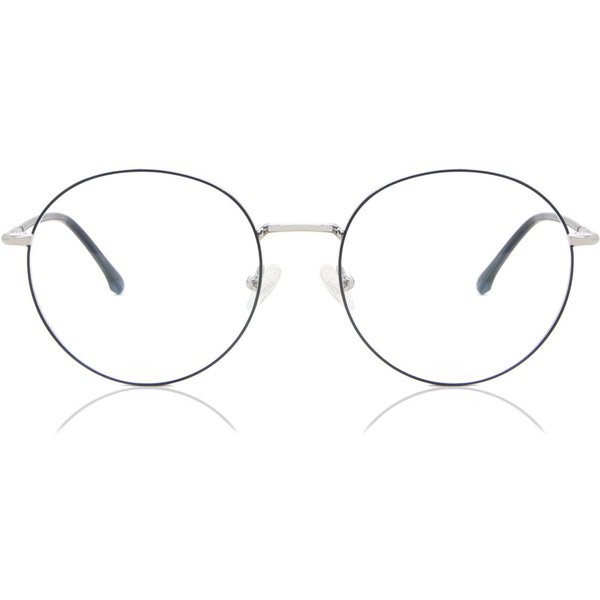 Oval Full Rim Metal Men's Prescription Eyeglasses Online Blue Size 53 - Free Lenses - Blue Light Block Available - SmartBuy Collection