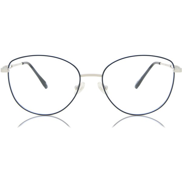 Cat Eye Full Rim Metal Women’s Prescription Eyeglasses Online Blue Size 55 - Free Lenses - Blue Light Block Available - SmartBuy Collection