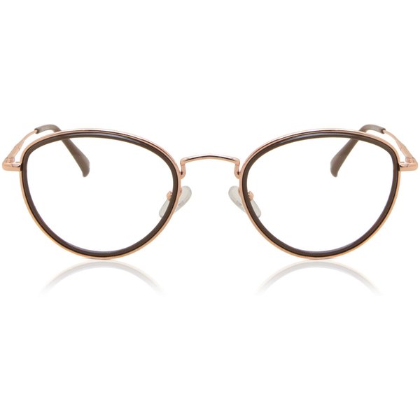 Oval Full Rim TR90 Men's Prescription Eyeglasses Online Brown Size 51 - Free Lenses - Blue Light Block Available - SmartBuy Collection