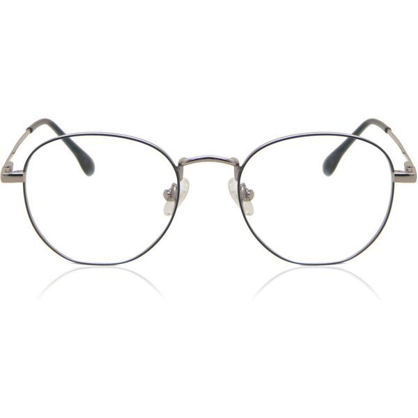 男性用 楕円形 金属 青 サングラス - アンチブルーライト - SmartBuy Collection